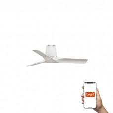 Потолочный вентилятор Faro 33826WT Hey Tub S 900mm White 3 Blades White Tuya