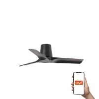 Потолочный вентилятор Faro 33827WT Hey Tub S 900mm Black 3 Blades Black Tuya