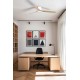 Потолочный вентилятор Faro 33829WT Punt Tub M 1300 White 3 Blades Wood Light Tuya