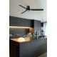 Люстра-вентилятор Faro 33830WT-1TW Punt Tub M 1300mm Black 3P Black LED 18W Tuya