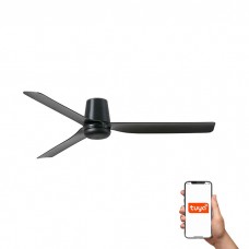 Потолочный вентилятор Faro 33830WT Punt Tub M 1300mm Black 3 Blades Black Tuya