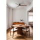 Люстра-вентилятор Faro 33831WT-1TW Punt Tub M 1300 Black 3 P Wood Dark 18W Tuya