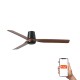 Потолочный вентилятор Faro 33831WT Punt Tub M 1300 Black 3 Blades Wood Dark Tuya