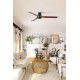 Потолочный вентилятор Faro 33831WT Punt Tub M 1300 Black 3 Blades Wood Dark Tuya