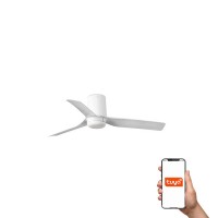 Стельовий вентилятор Faro 33832WT Mini Punt Tub S 900mm White 3 Blades White Tuya