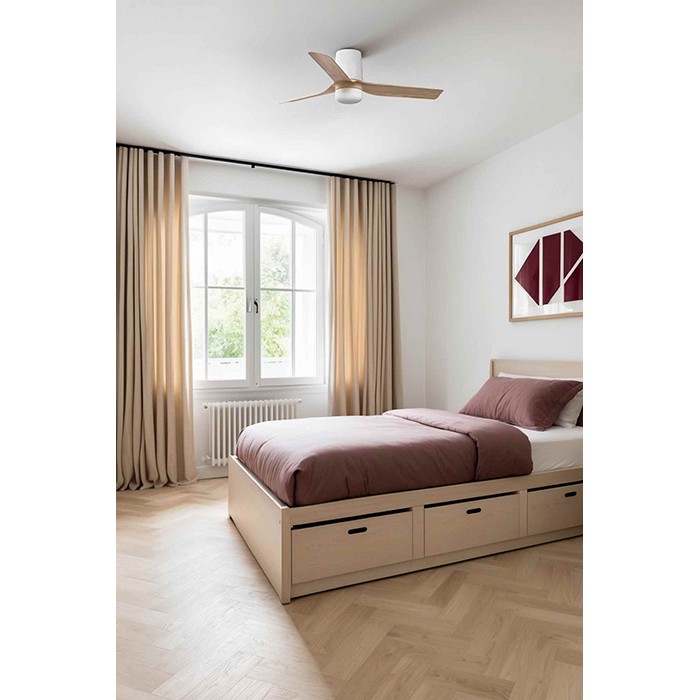 Люстра-вентилятор Faro 33833WT-1TW Mini Punt Tub S 900 Blanc 3 P Mad Light 10W Tuya