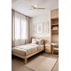 Стельовий вентилятор Faro 33836WT Heywood Tub S 900 White 3P Wood Light Tuya