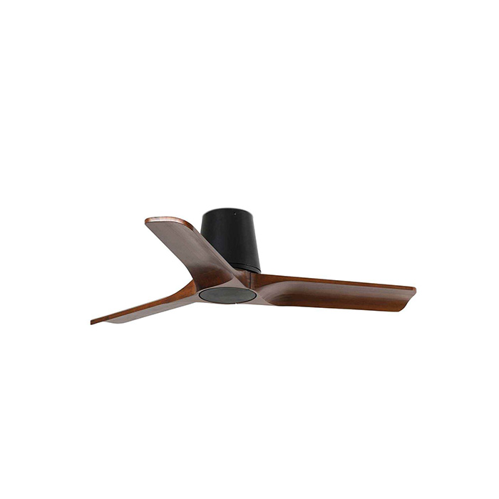 Потолочный вентилятор Faro 33837 Heywood Tub S 900mm Black 3 Blades Wood Dark