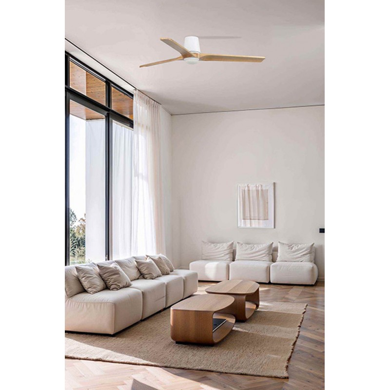 Люстра-вентилятор Faro 33838WT-1TW Heywood Tub L 1320 White 3P Mad Cla LED 10W Tuya