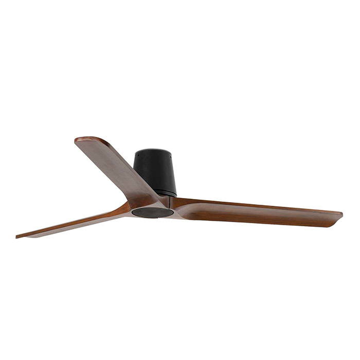 Потолочный вентилятор Faro 33839 Heywood Tub L 1320mm Black 3 Blades Wood Dark