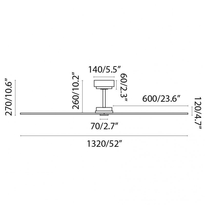 Потолочный вентилятор Faro 34100 MILOS L Dark fan