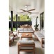 Люстра-вентилятор Faro 34105WW-130 Typhoon 1300mm White 4P Mad IP44 19W 3000K Wiz