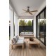 Люстра-вентилятор Faro 34106WW-130 Typhoon 1300mm Brown 4P Mad IP44 19W 3000K Wiz