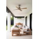 Потолочный вентилятор Faro 34106WW Typhoon 1300mm Brown 4 Blades Wood IP44 Wiz