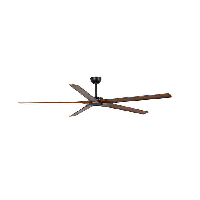 Стельовий вентилятор Faro 34190 Bigwood 20 XL 2000mm Black 6 Blades Dark Walnut