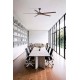 Потолочный вентилятор Faro 34190 Bigwood 20 XL 2000mm Black 6 Blades Dark Walnut