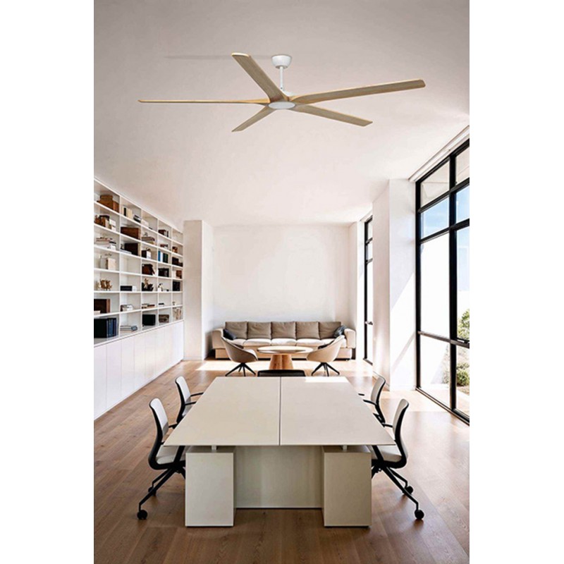 Потолочный вентилятор Faro 34191 Bigwood 20 XXL 2000mm White 6 Blades Pine