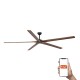 Потолочный вентилятор Faro 34192WT Bigwood 24 XXL 2400mm Black 6P Walnut Dark Tuya