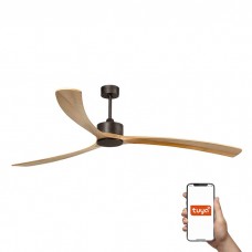 Потолочный вентилятор Faro 34200AWT Kauai XXL 2330mm Brown 3 Blades Tuya