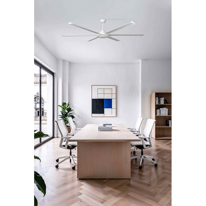 Потолочный вентилятор Faro 34202 Rotterdam 20 XL 2000mm White 6 Blades Потолочный вентилятор Faro 34202 Rotterdam 20 XL 2000mm White 6 Blades