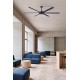 Потолочный вентилятор Faro 34203 Rotterdam 20 XL 2000mm Black 6 Blades