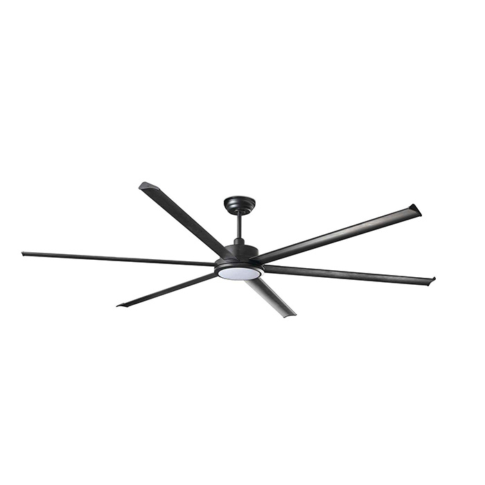 Люстра-вентилятор Faro 34207-130 Rotterdam 25 XXL 2500mm Black 6P 32W LED 3000K
