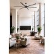 Потолочный вентилятор Faro 34207 Rotterdam 25 XXL 2500mm Black 6 Blades