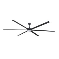 Люстра-вентилятор Faro 34211-130 Rotterdam 30 XXL 3000mm Black 6P 32W LED 3000K
