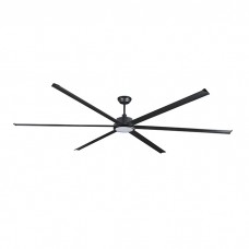 Люстра-вентилятор Faro 34211-130 Rotterdam 30 XXL 3000mm Black 6P 32W LED 3000K