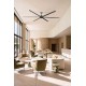 Потолочный вентилятор Faro 34211 Rotterdam 30 XXL 3000mm Black 6 Blades