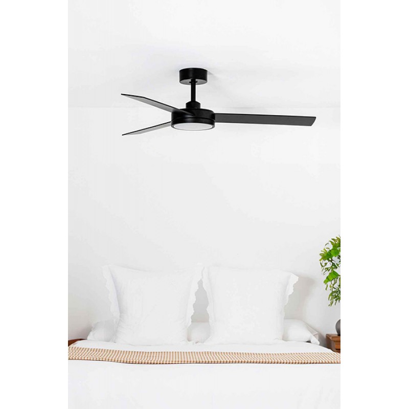 Люстра-вентилятор Faro 34261 BARTH L Black fan, 24 Вт, 2400 лм, 2700 - 4350 - 6000K
