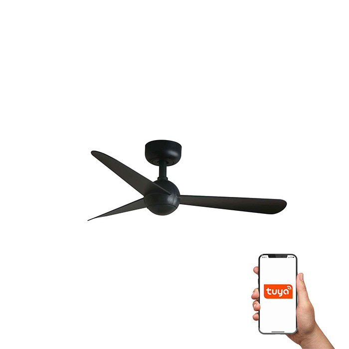 Потолочный вентилятор Faro 34271WT Sfera S 900mm Black 3 Blades Black Tuya