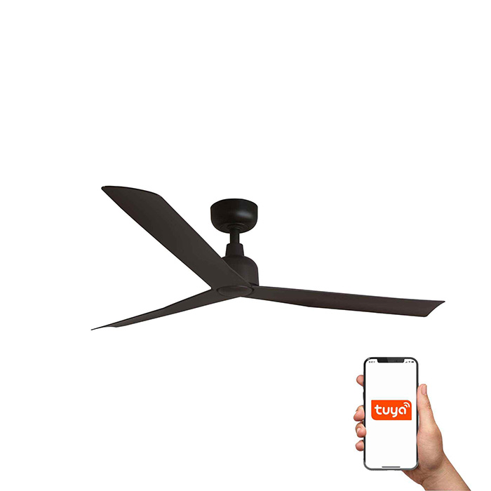 Потолочный вентилятор Faro 34275WT Marine M 1250mm Brown 3P IP44 Seaside Dim Tuya