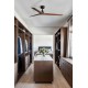 Потолочный вентилятор Faro 34277WT Klim M 1250mm Black 3P Wood Walnut Dark Tuya