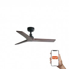 Потолочный вентилятор Faro 34278WT Klim S 925mm Black 3P Wood Walnut Dark Tuya