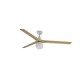 Люстра-вентилятор Faro 34279WW-11L Klim L 1500mm White 3 Blade Oak Light 1xE27 Wiz