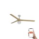 Люстра-вентилятор Faro 34279WT-11L Klim L 1500mm White 3P Oak Light 1xE27 Tuya