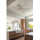 Потолочный вентилятор Faro 34279WT Klim L 1500mm White 3 Blades Oak Light Tuya