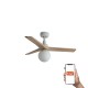 Люстра-вентилятор Faro 34281WT-11L Klim S 925mm White 3P Oak Light 1xE27 Tuya