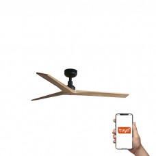 Потолочный вентилятор Faro 34283WT Klim M 1250mm Black 3P Wood Oak Light Tuya