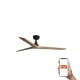 Потолочный вентилятор Faro 34283WT Klim M 1250mm Black 3P Wood Oak Light Tuya