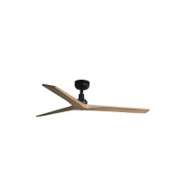 Стельовий вентилятор Faro 34283WW Klim M 1250mm Black 3 Blades Oak Light Wiz