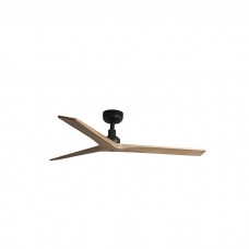 Потолочный вентилятор Faro 34283WW Klim M 1250mm Black 3 Blades Oak Light Wiz