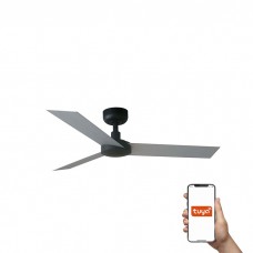 Потолочный вентилятор Faro 34285WT Cruiser S 1060mm Black 3 Blades Alluminium Tuya