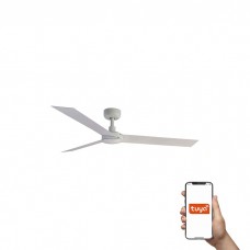 Потолочный вентилятор Faro 34290WT Cruiser L 1320mm White 3 Blades White Tuya