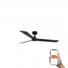 Потолочный вентилятор Faro 34291WT Cruiser L 1320mm Black 3 Blades Black Tuya