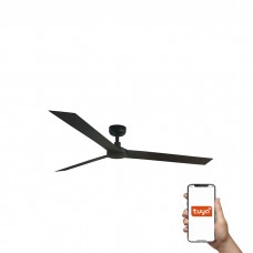 Потолочный вентилятор Faro 34293WT Cruiser XL 1600mm Black 3 Blades Black Tuya