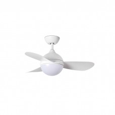 Люстра-вентилятор Faro 34300WW Hvar 970mm White 3 Blades 24W Wiz