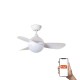 Люстра-вентилятор Faro 34300WT Hvar 970mm White 3 Blades 24W Tuya