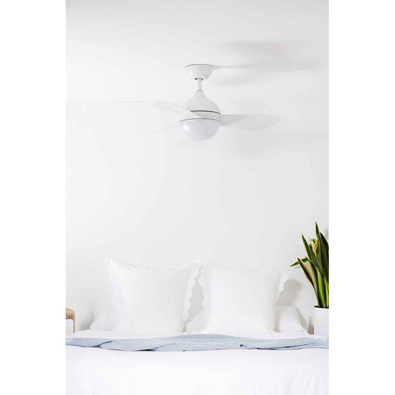 Люстра-вентилятор Faro 34300WT Hvar 970mm White 3 Blades 24W Tuya